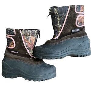 Itasca Pink Camo Snow Boots Toddler size 13